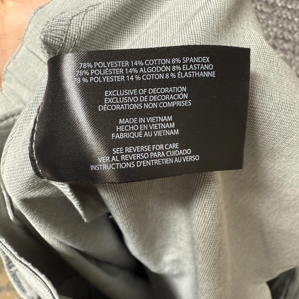 Banana Republic Mens‎ Shorts 32 Light Gray Elastic Waist Stretch Performance